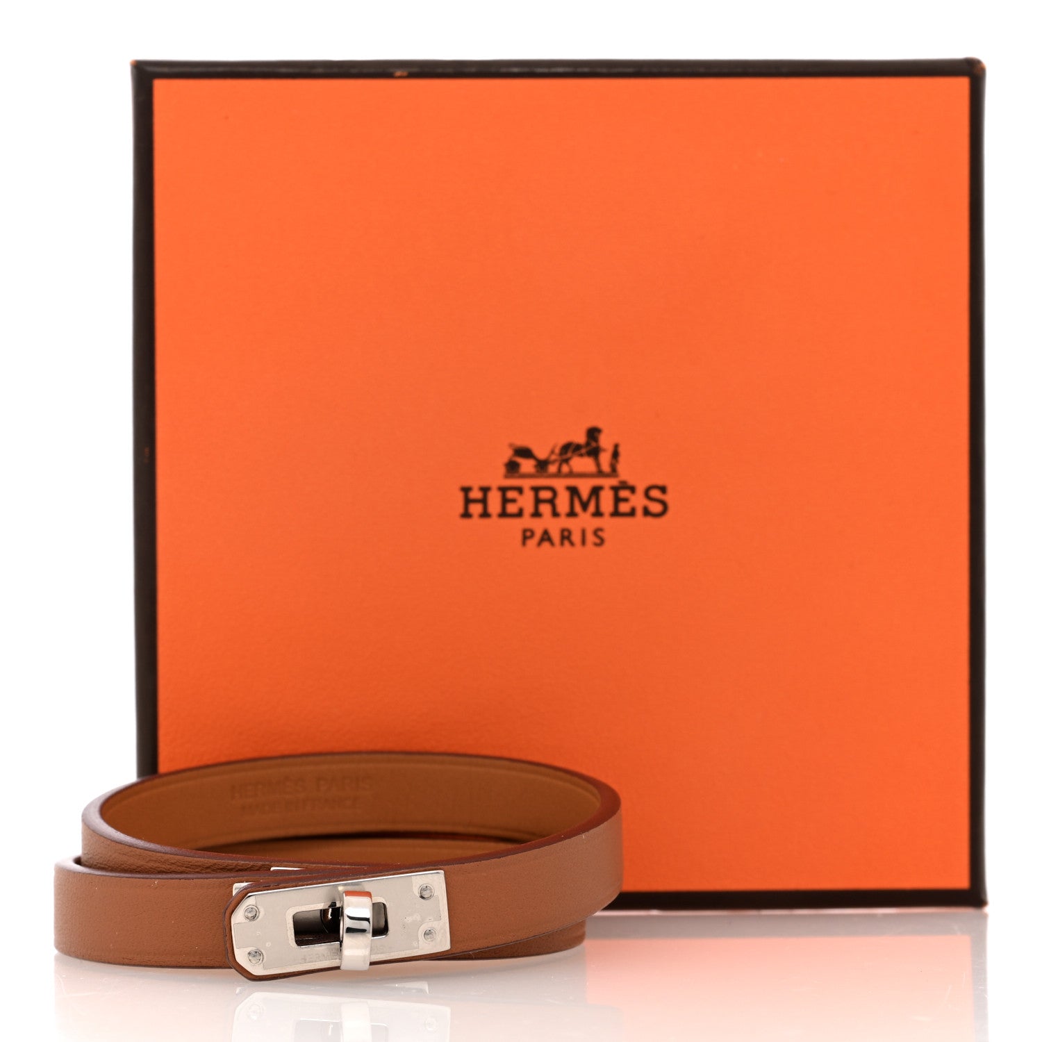 Hermes Swift Kelly Double Tour Bracelet T2 Gold 5 of 5