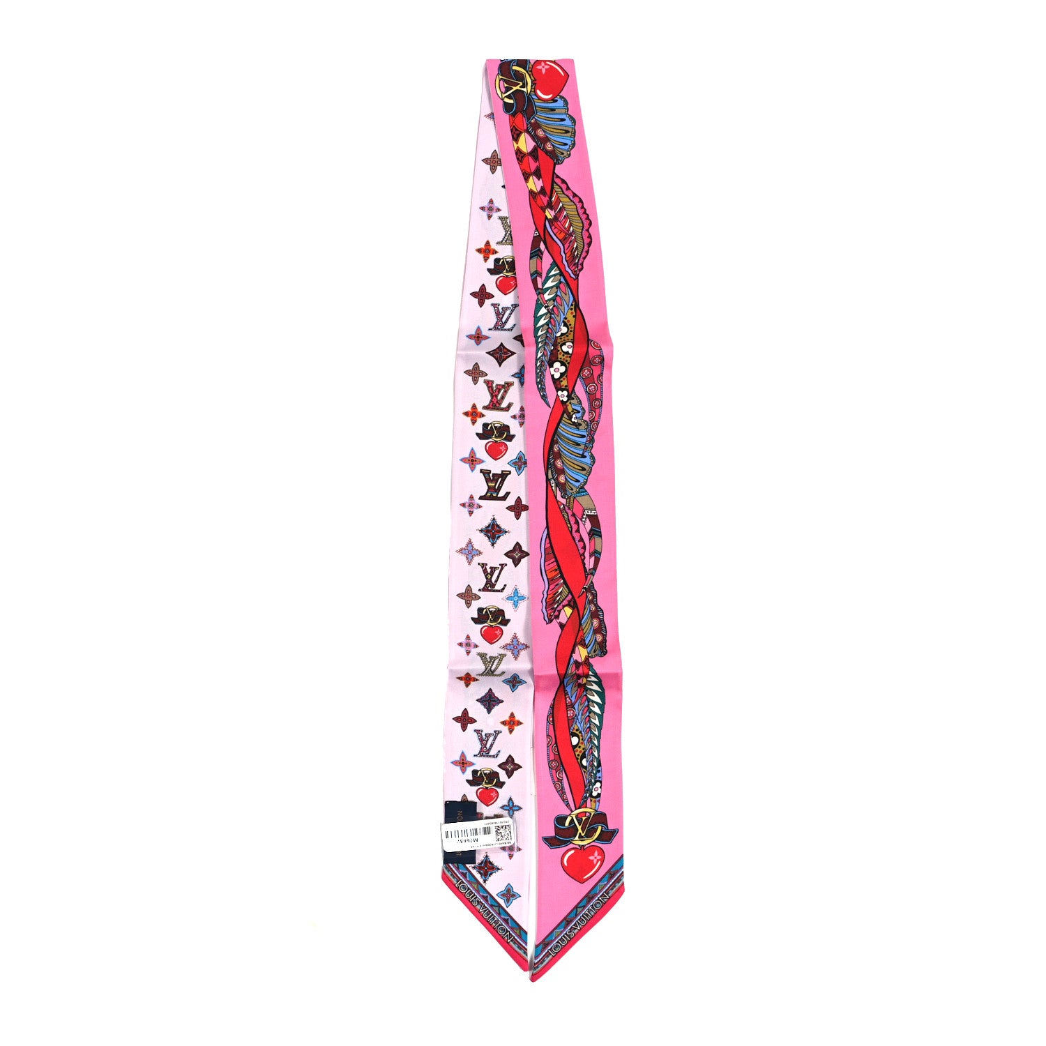 Louis Vuitton Silk Monogram Romance BB Bandeau Rose 2 of 4
