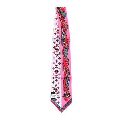 Louis Vuitton Silk Monogram Romance BB Bandeau Rose 2 of 4