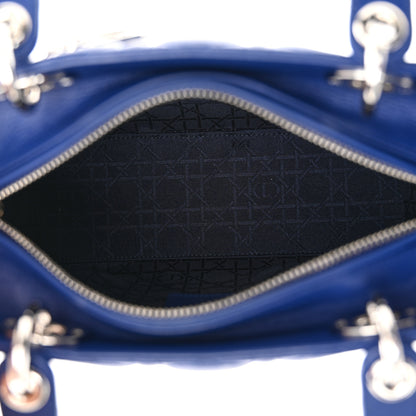 Christian Dior Lambskin Cannage Medium Lady Dior Blue 5 of 11