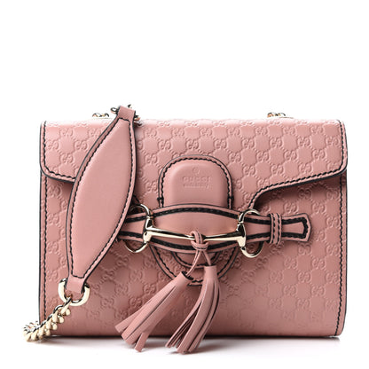 Gucci Microguccissima Mini Emily Shoulder Bag Soft Pink 1 of 10