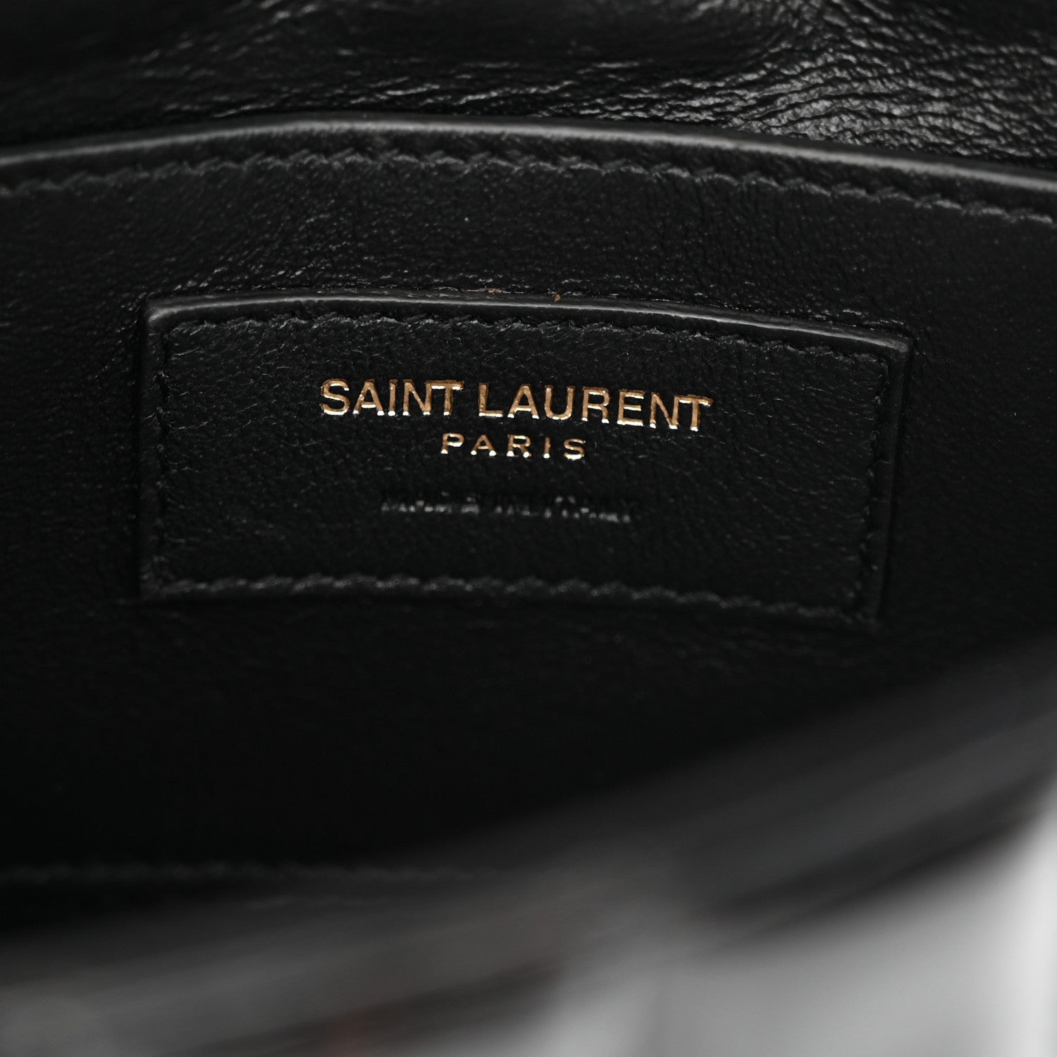 Saint Laurent Patent Calfskin Matelasse Monogram Small Vicky Chain Bag Black 6 of 10