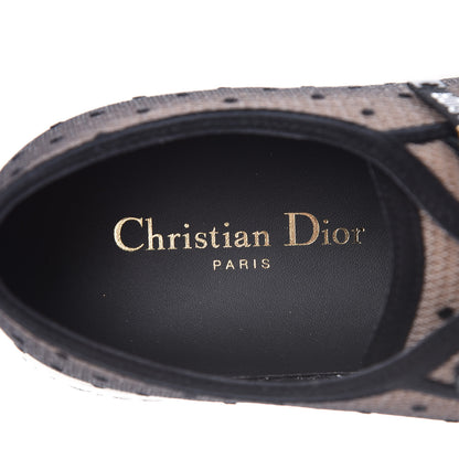 Christian Dior Mesh Plumetis Walk'n Dior Low Top Sneakers 40 Nude 8 of 9