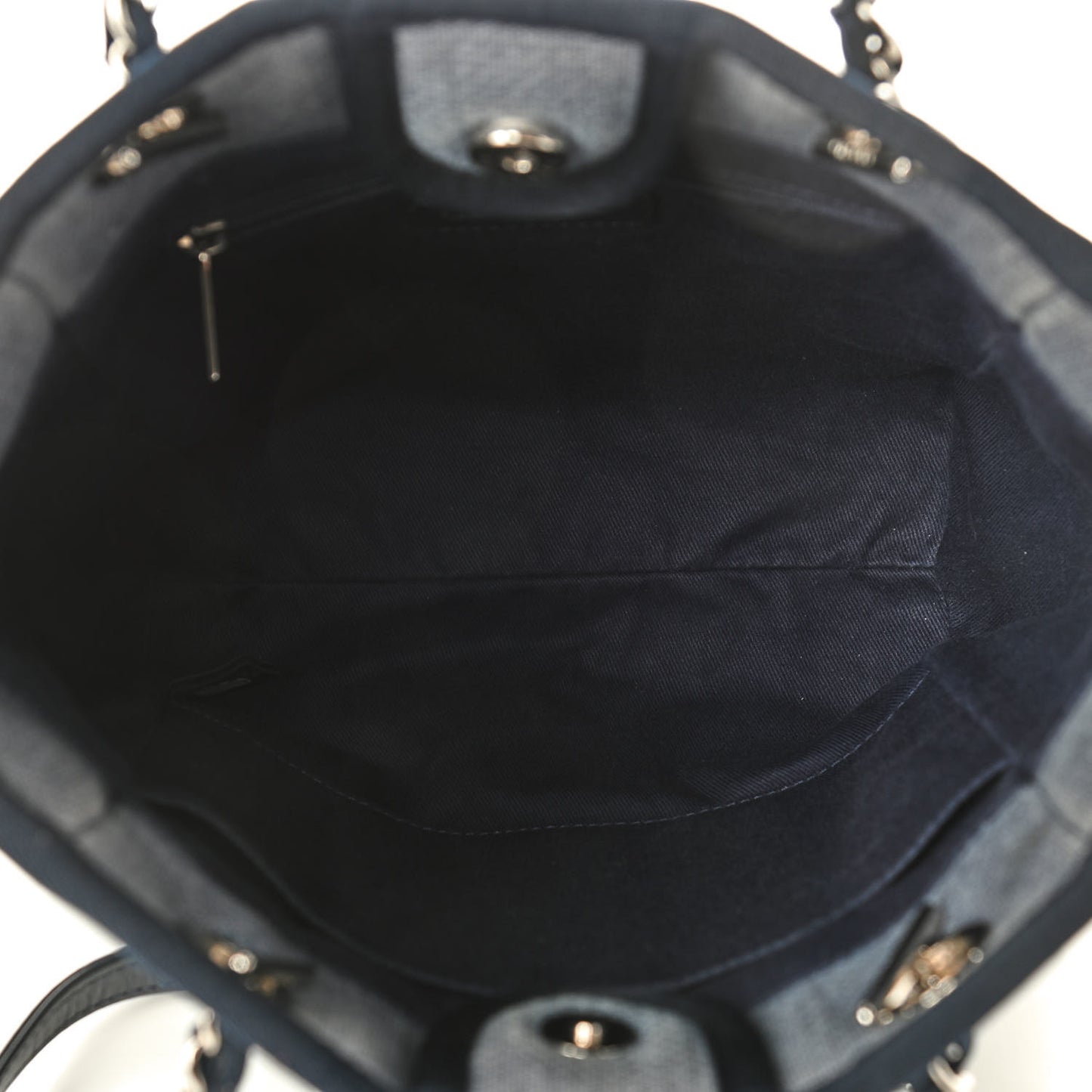 Canvas Mini Deauville Tote Denim Blue