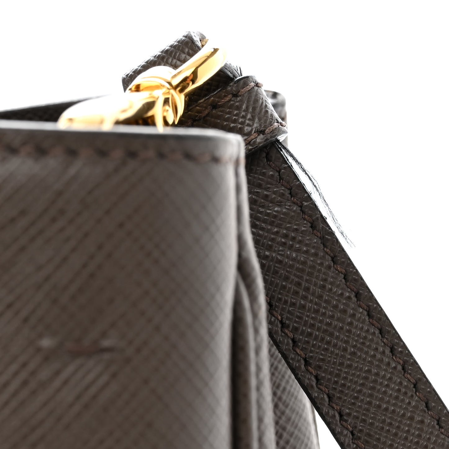Saffiano Medium Galleria Double Zip Tote Argilla