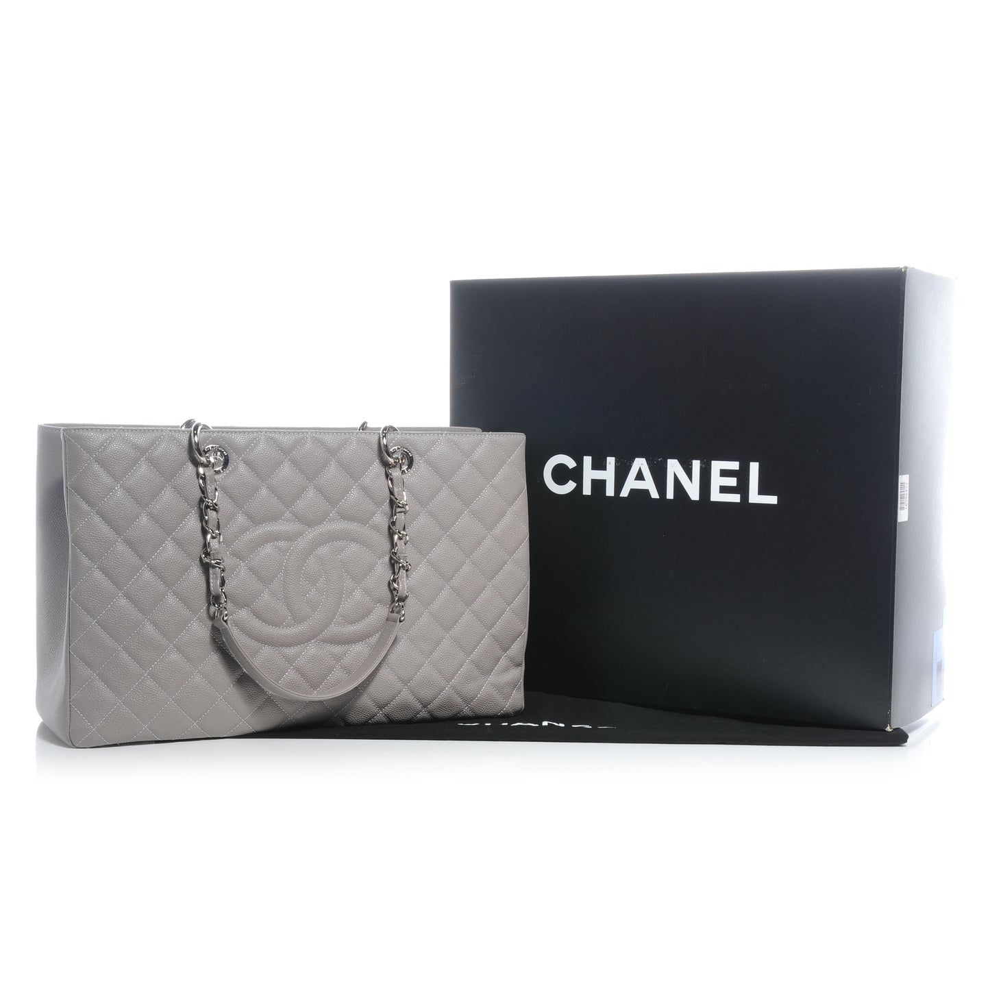 Caviar XL Grand Shopping Tote GST Grey