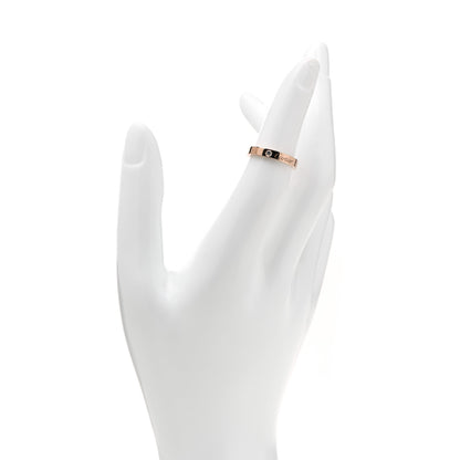Cartier 18K Pink Gold Diamond 3mm C De Cartier Wedding Band Ring 49 4.75 2 of 6