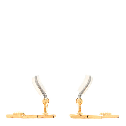 Gucci Metal Teddy Bear Star Clip On Earrings Gold Pink 3 of 4