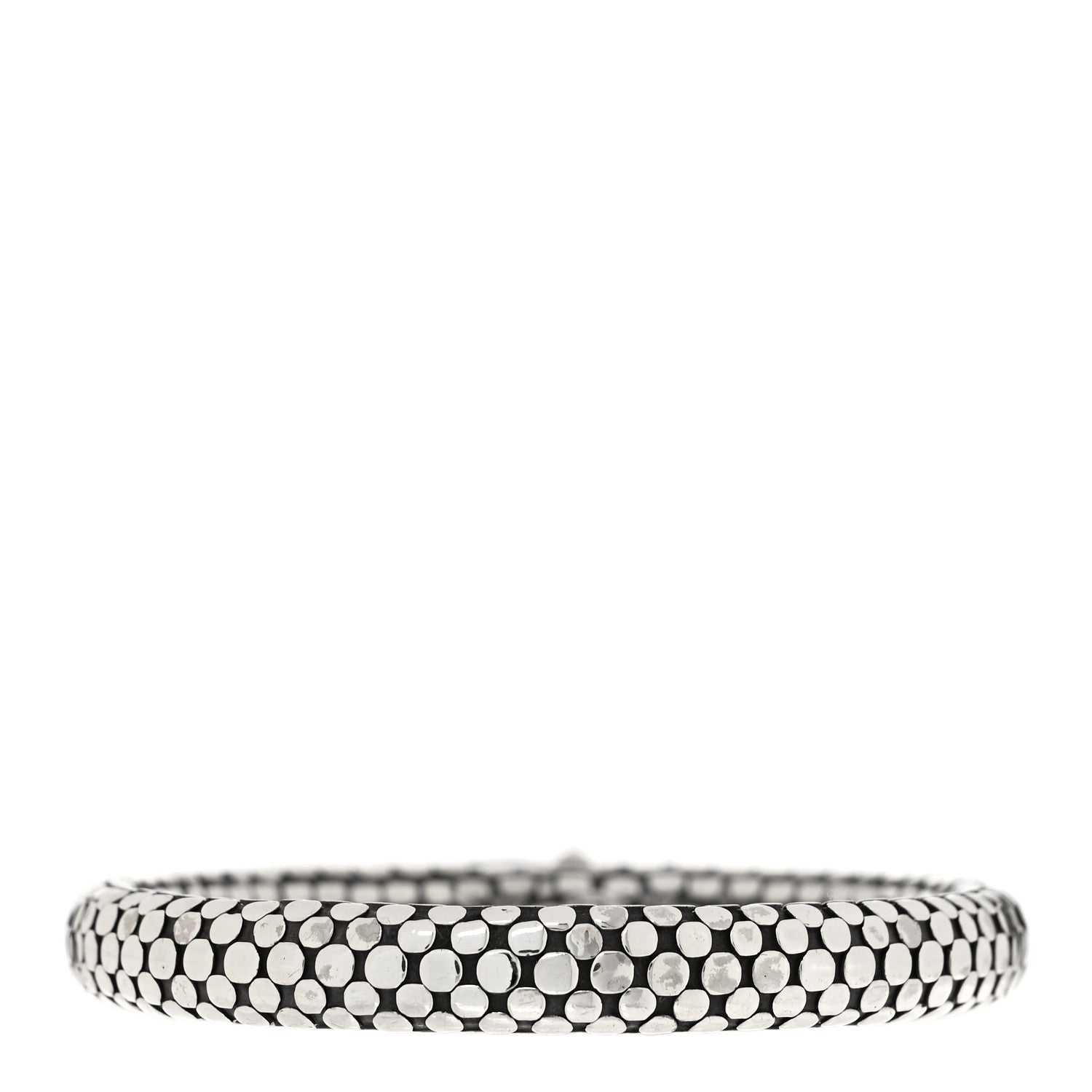 John Hardy Sterling Silver 8mm Dot Bangle Bracelet 2 of 3