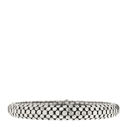 John Hardy Sterling Silver 8mm Dot Bangle Bracelet 2 of 3