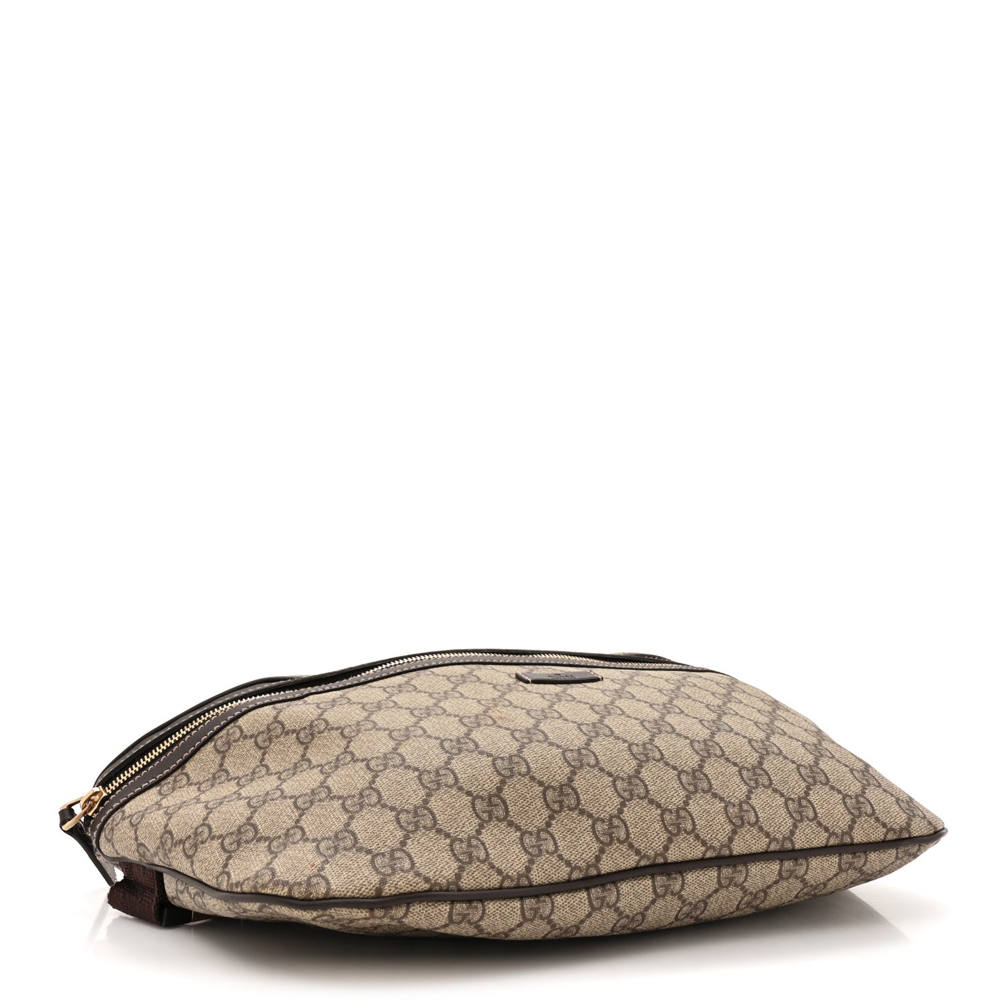 GG Supreme Monogram Belt Bag Dark Brown