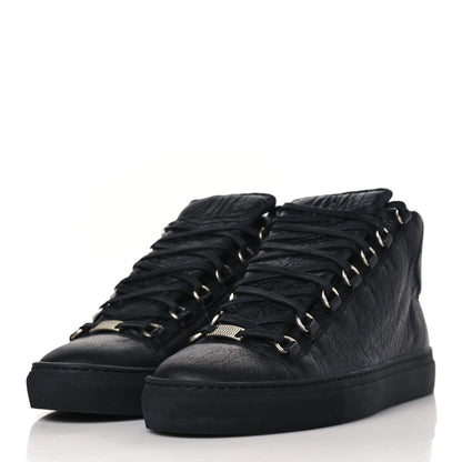 Balenciaga Agneau Arena Opaque Mens High Top Sneakers 41 Black 3 of 9