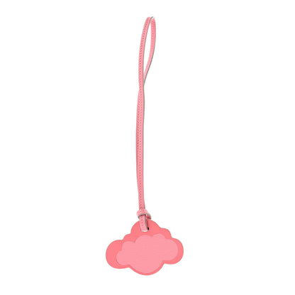 Hermes Chevre Mysore Swift Cloud Bag Charm Mauve Sylvestre Rose Ete 1 of 3