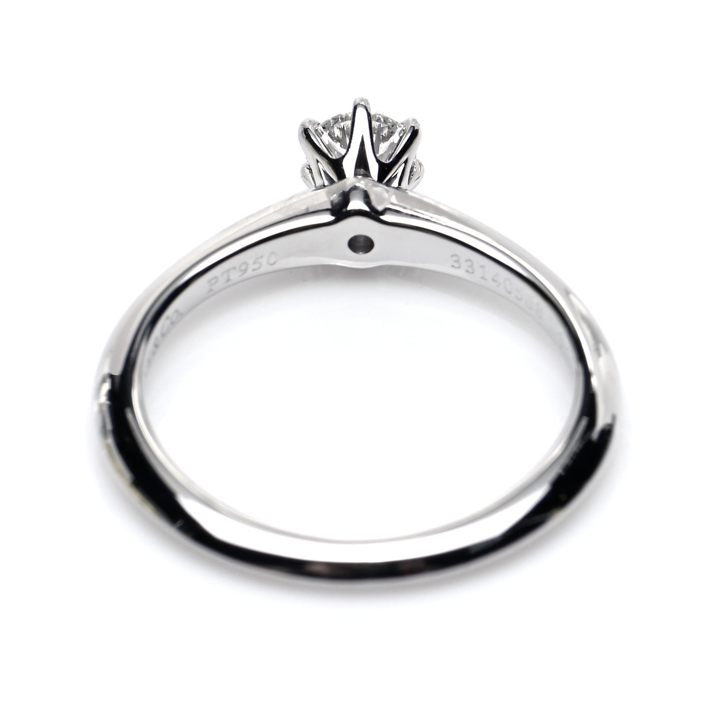Platinum Diamond .28ct Solitaire Engagement Ring 49 5