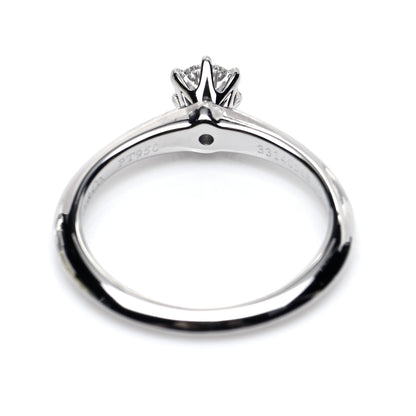 Tiffany Platinum Diamond .28ct Solitaire Engagement Ring 49 5 5 of 8