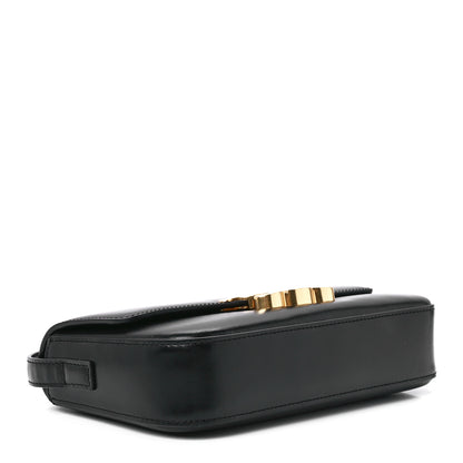 Celine Shiny Calfskin Triomphe Shoulder Bag Black 5 of 13