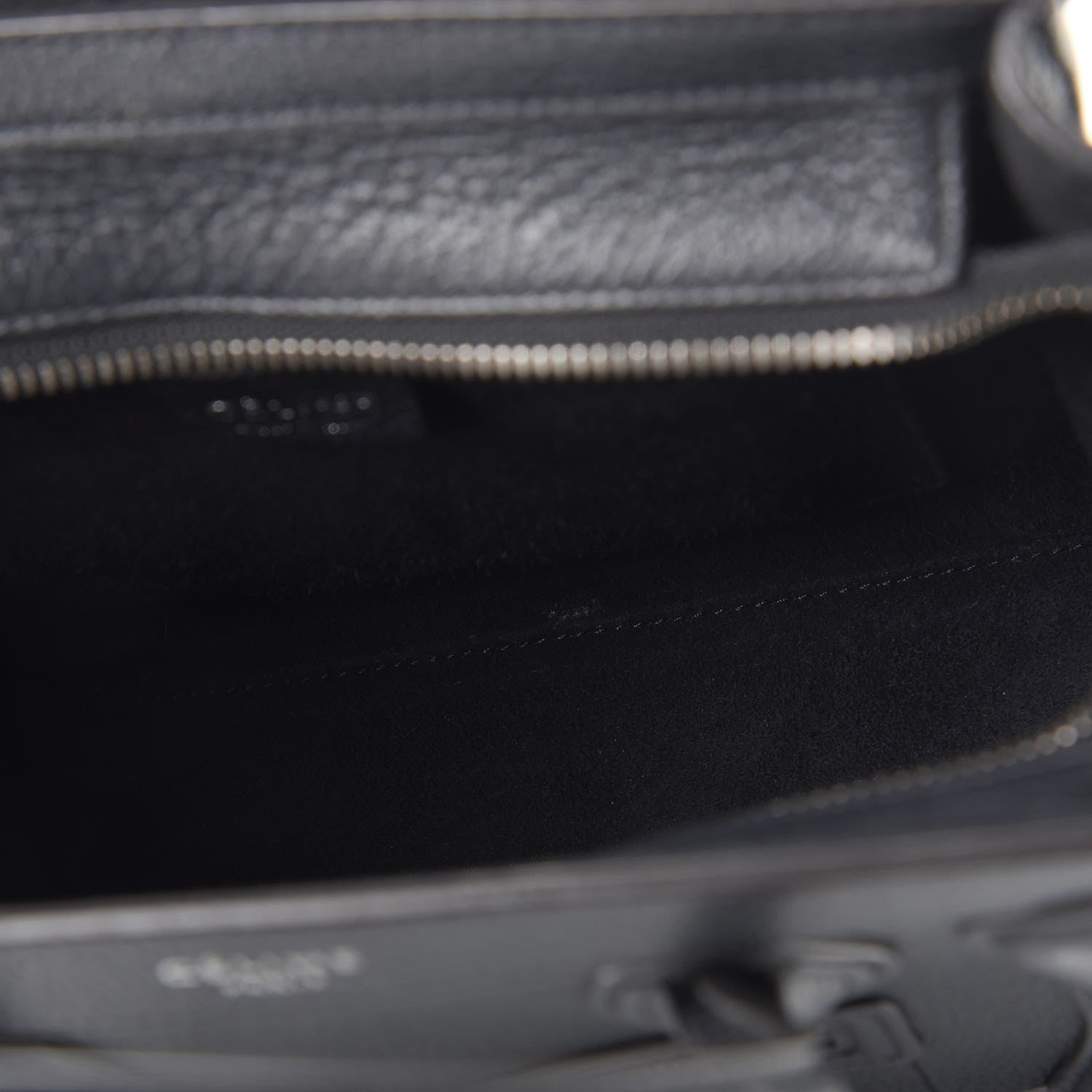 Celine Drummed Calfskin Nano Luggage Black 11 of 17