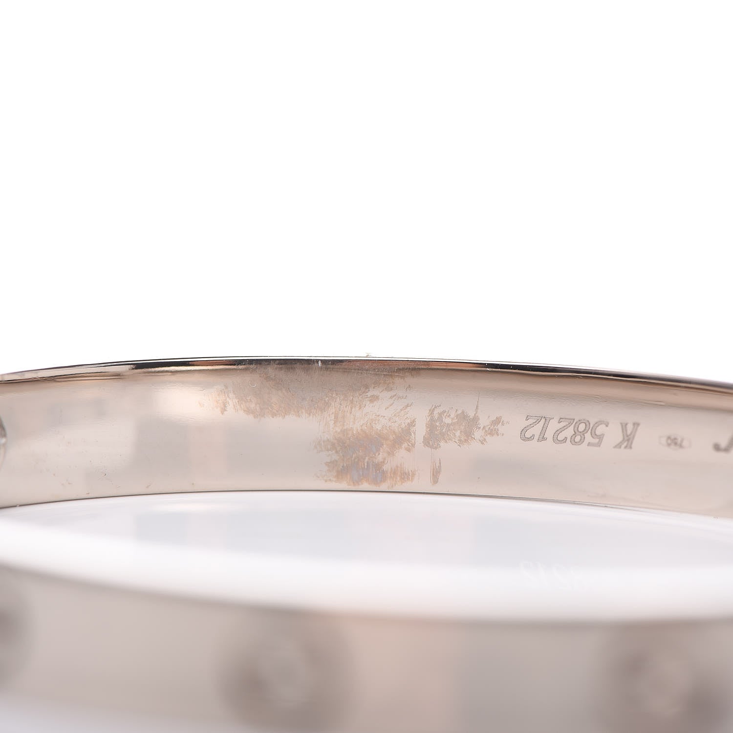 Cartier 18K White Gold LOVE Bracelet 17 8 of 10