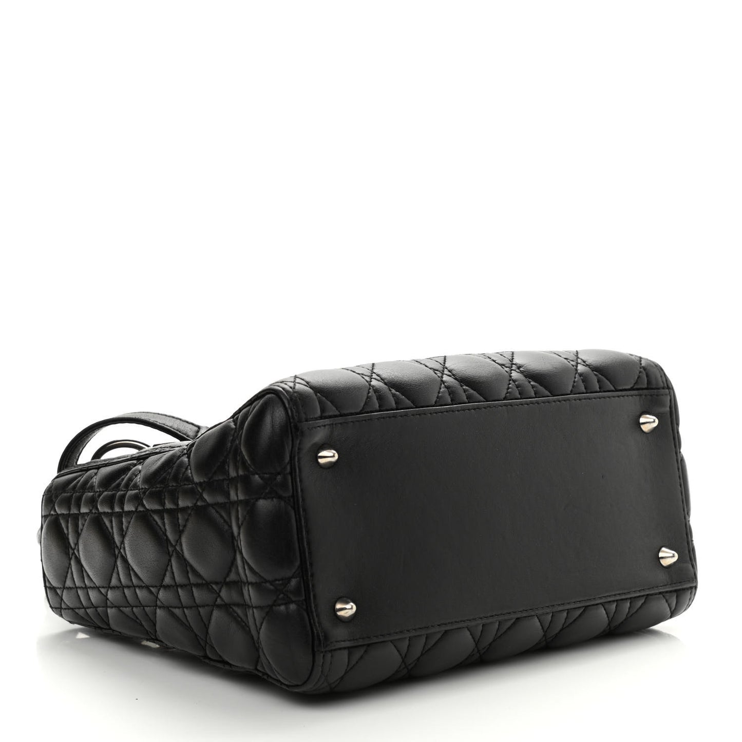 Lambskin Cannage Medium Lady Dior Black