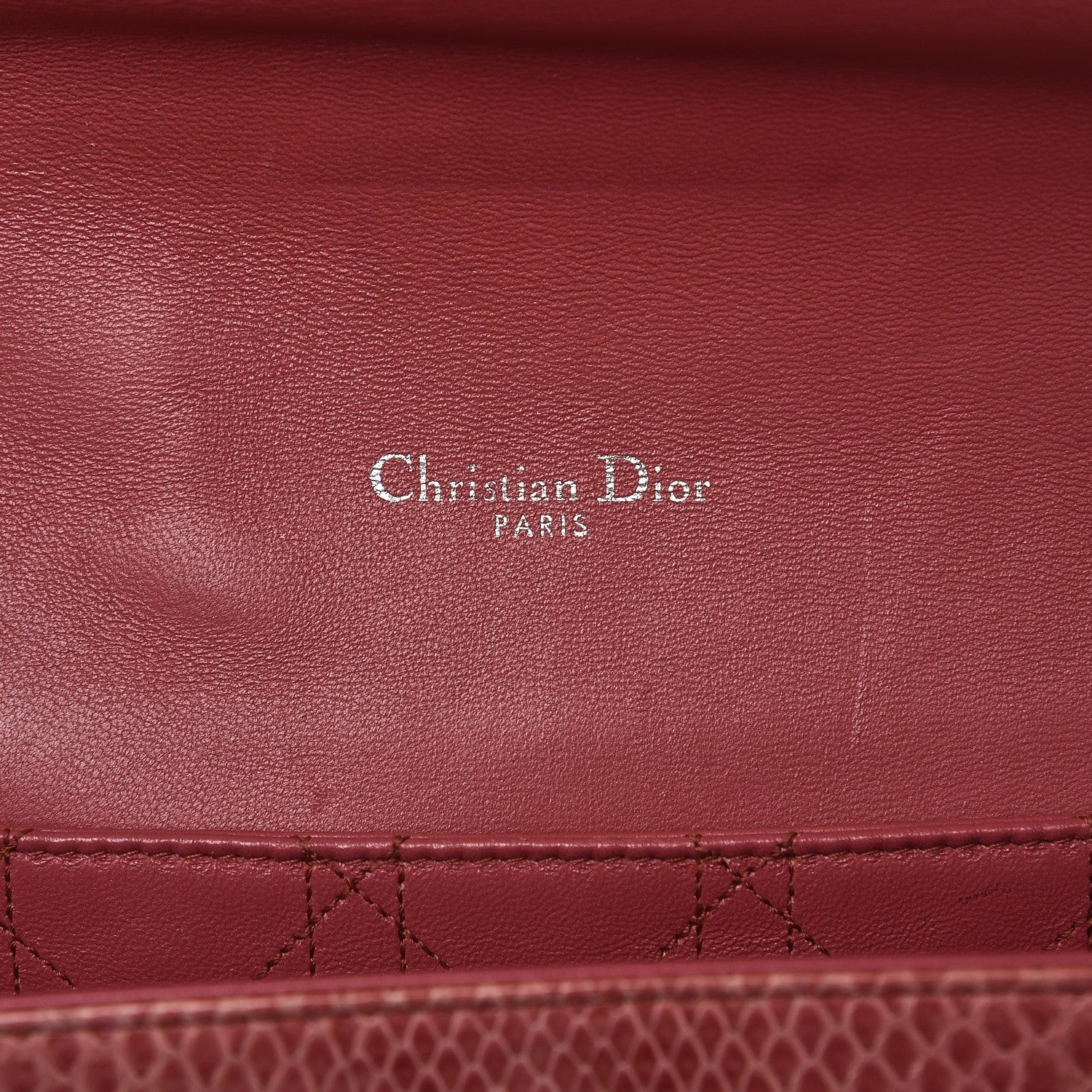 Christian Dior Shiny Python Medium Miss Dior Flap Rose Jaipur 6 of 7