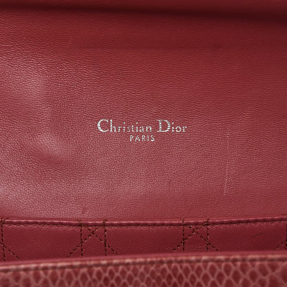 Christian Dior Shiny Python Medium Miss Dior Flap Rose Jaipur 6 of 7