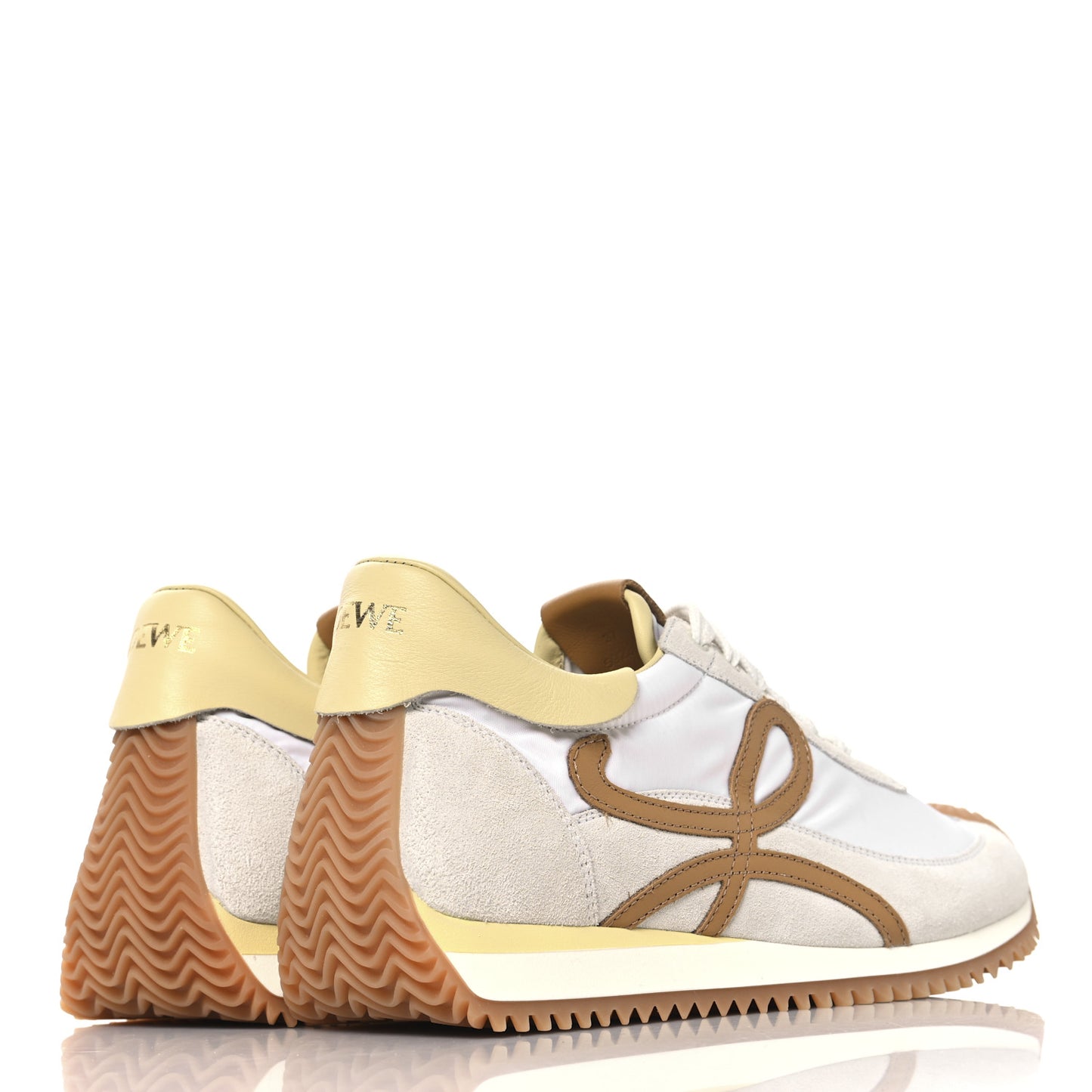 Nylon Suede Flow Runner Sneakers 37 White Medium Concealer