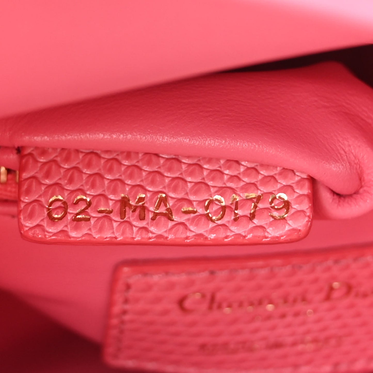 Lizard Mini Lady Dior Pink