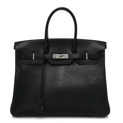 Hermes Chevre De Coromandel Birkin 35 Black 1 of 15