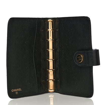 Chanel Grained Calfskin CC Button Pocket Agenda Cover Black 5 of 16