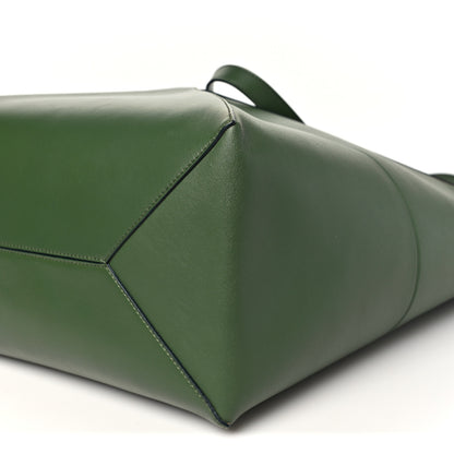 Loewe Shiny Calfskin Large Puzzle Fold Tote Hunter Green 9 of 9