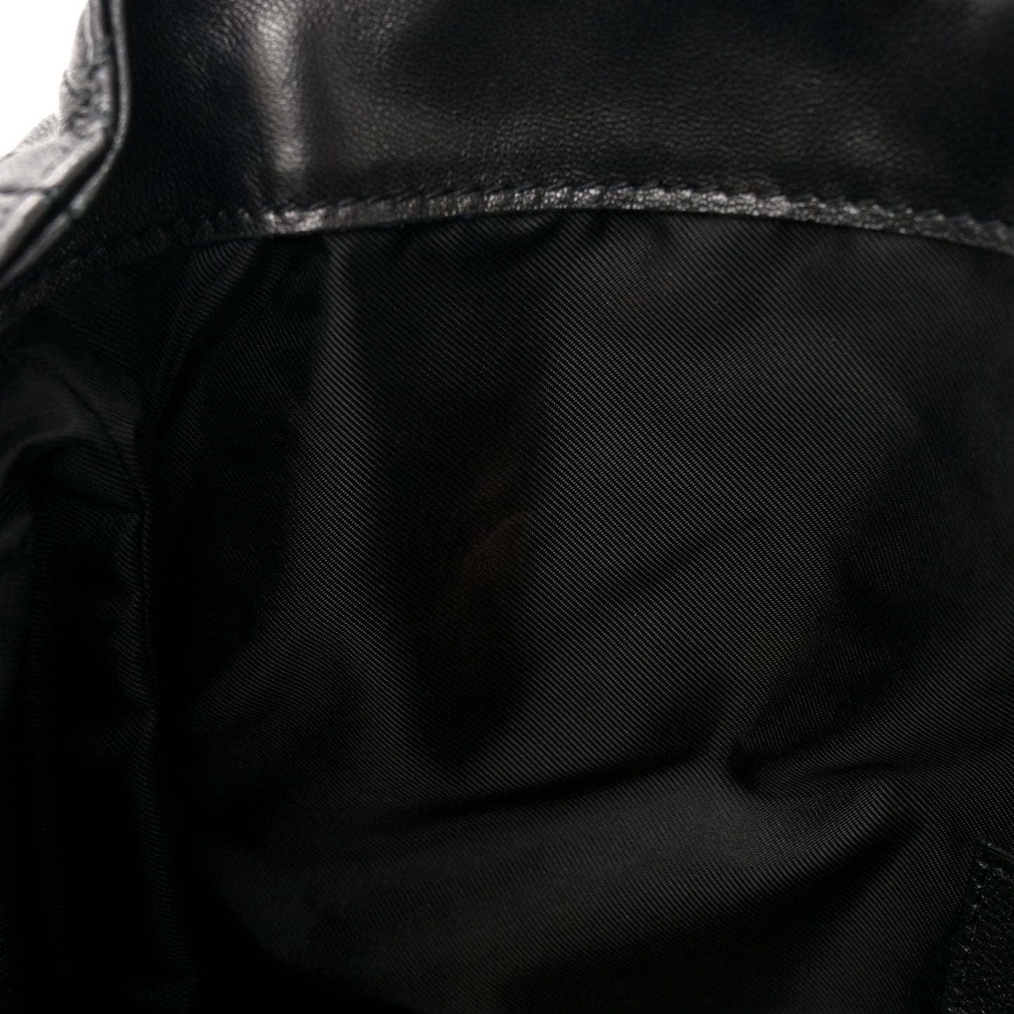 Lambskin Quilted Gaby Cosmetic Pouch Black