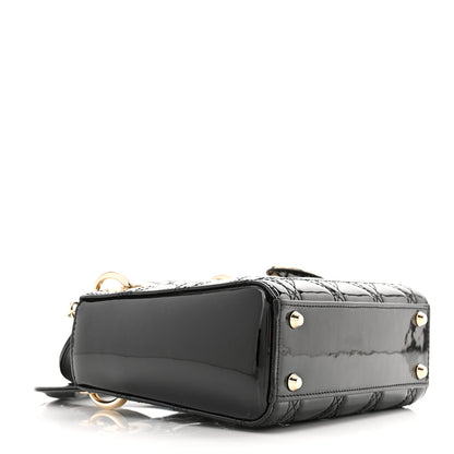 Christian Dior Patent Cannage Mini Lady Dior Black 4 of 11
