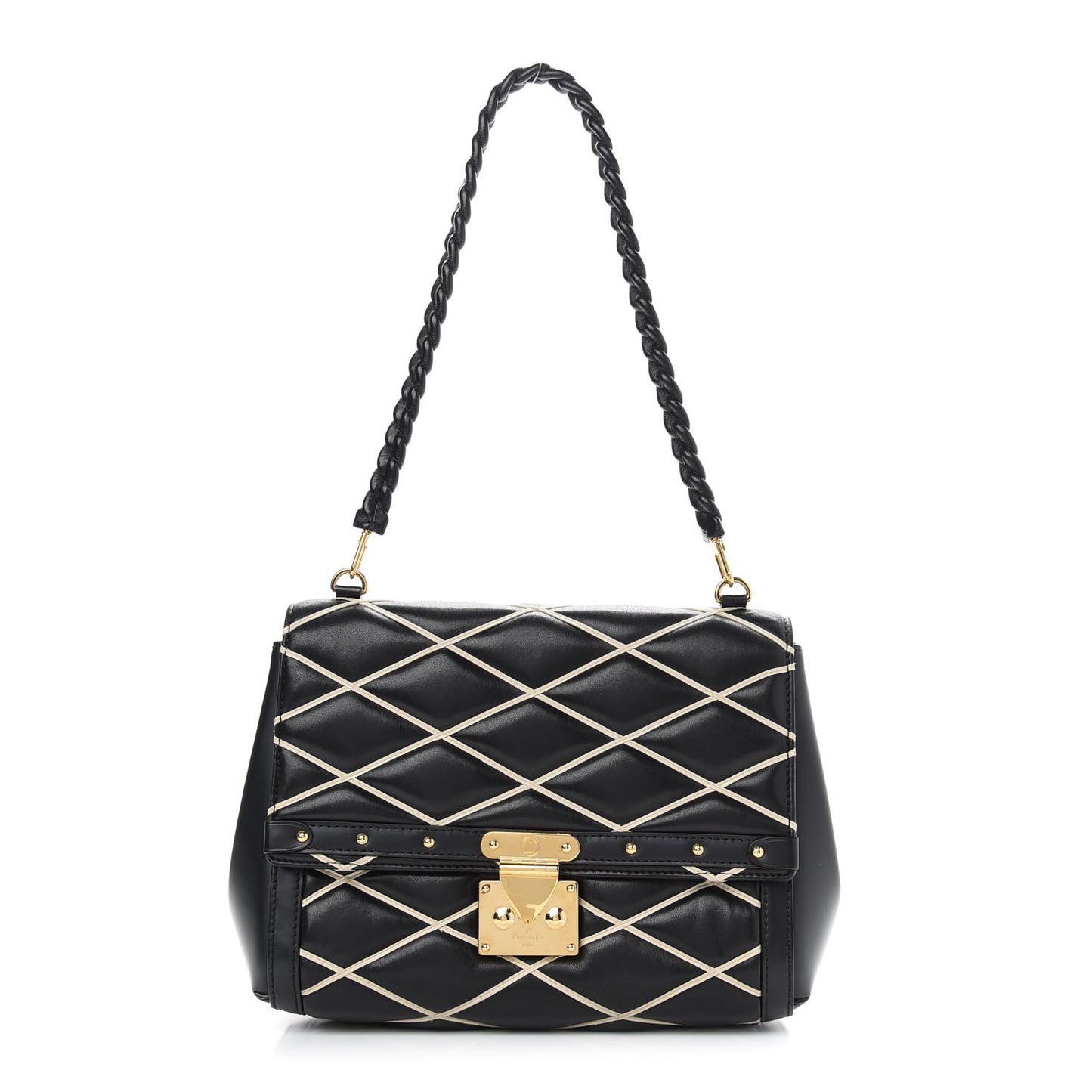 Lambskin Malletage Pochette Flap Black