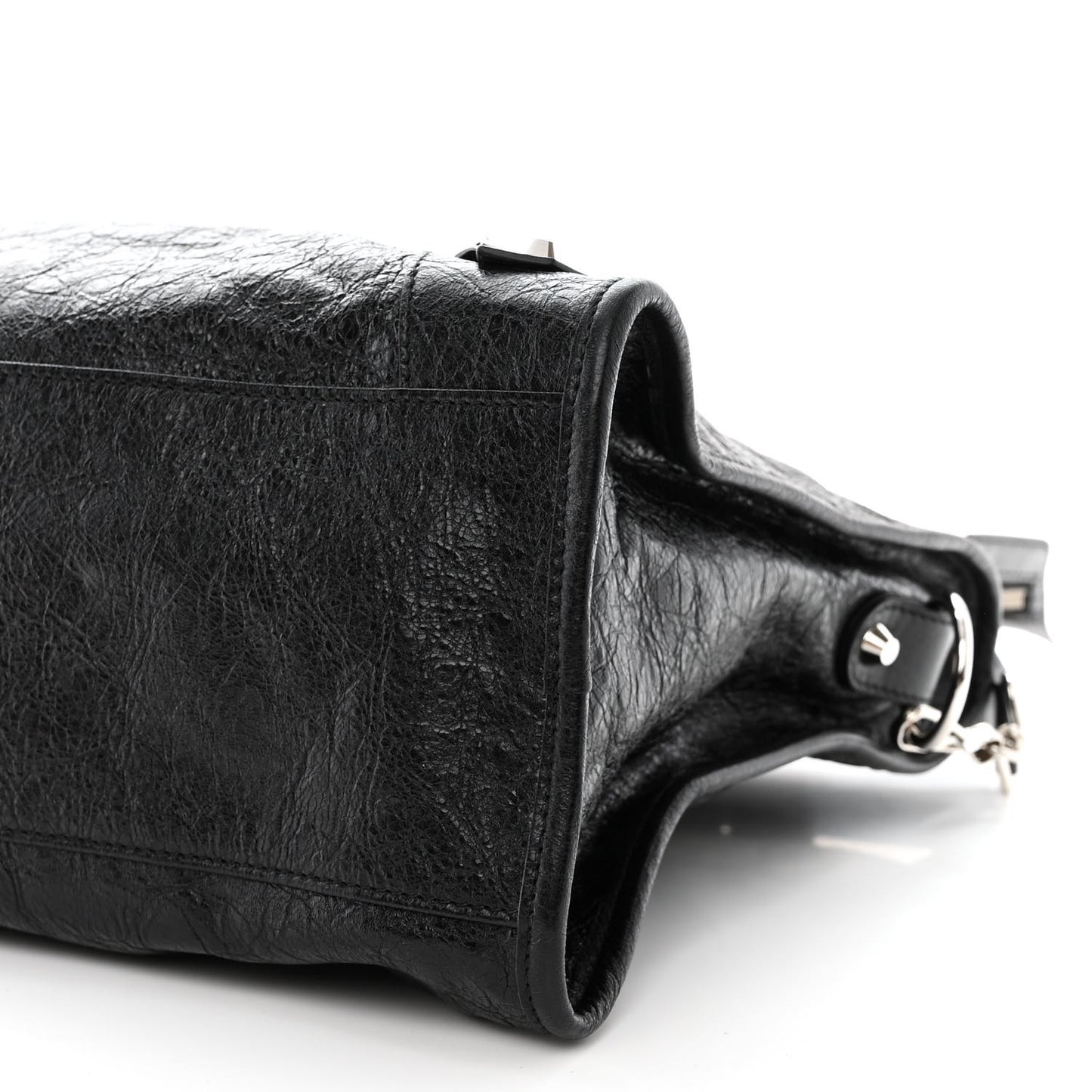 Agneau Classic Silver Hardware City Black