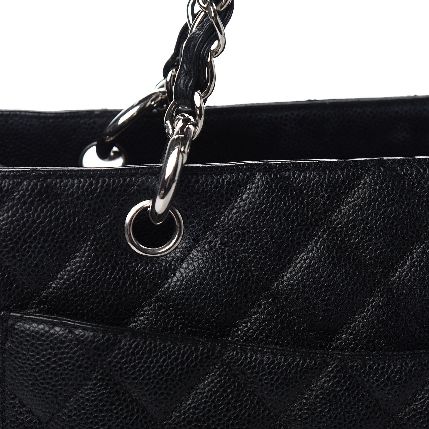 Chanel Caviar Quilted Grand Shopping Tote GST Black 15 of 16