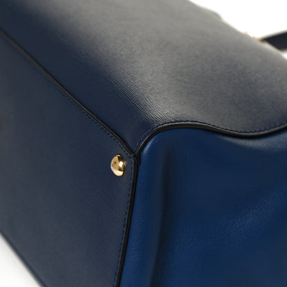 Fendi Vitello Elite Regular 2Jours Tote Blue 11 of 13