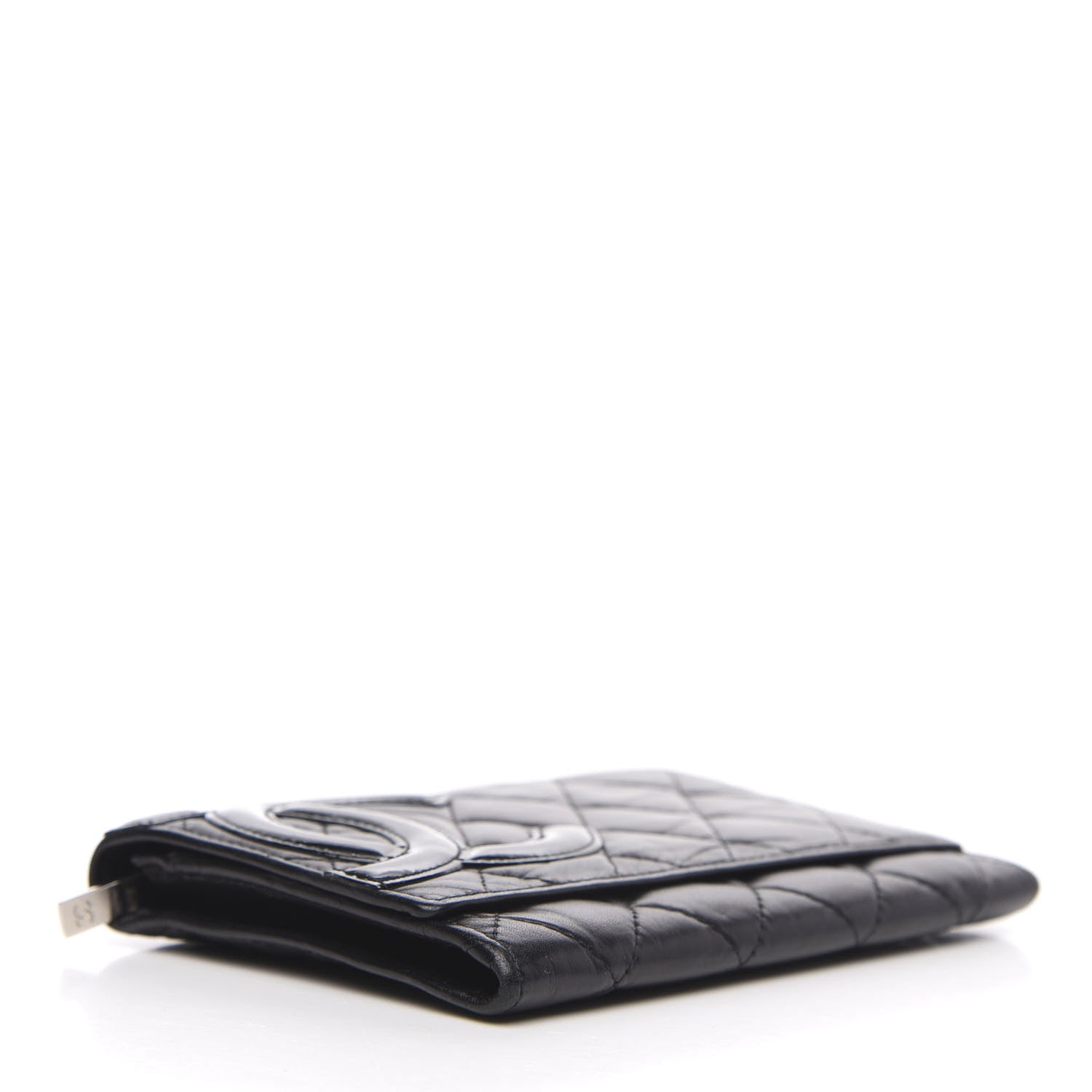 Chanel Calfskin Quilted Cambon Flap Wallet Black 4 of 11