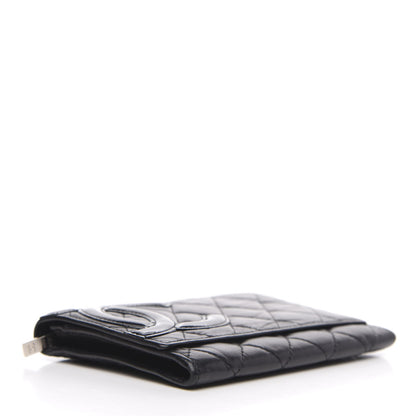 Chanel Calfskin Quilted Cambon Flap Wallet Black 4 of 11