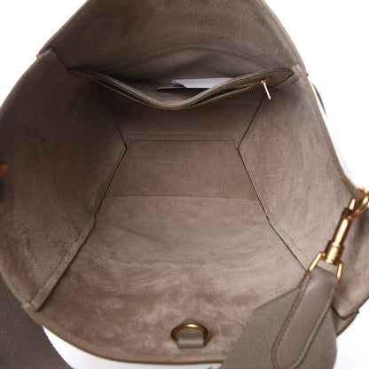 Celine Soft Grained Calfskin Sangle Bucket Bag Taupe 5 of 10