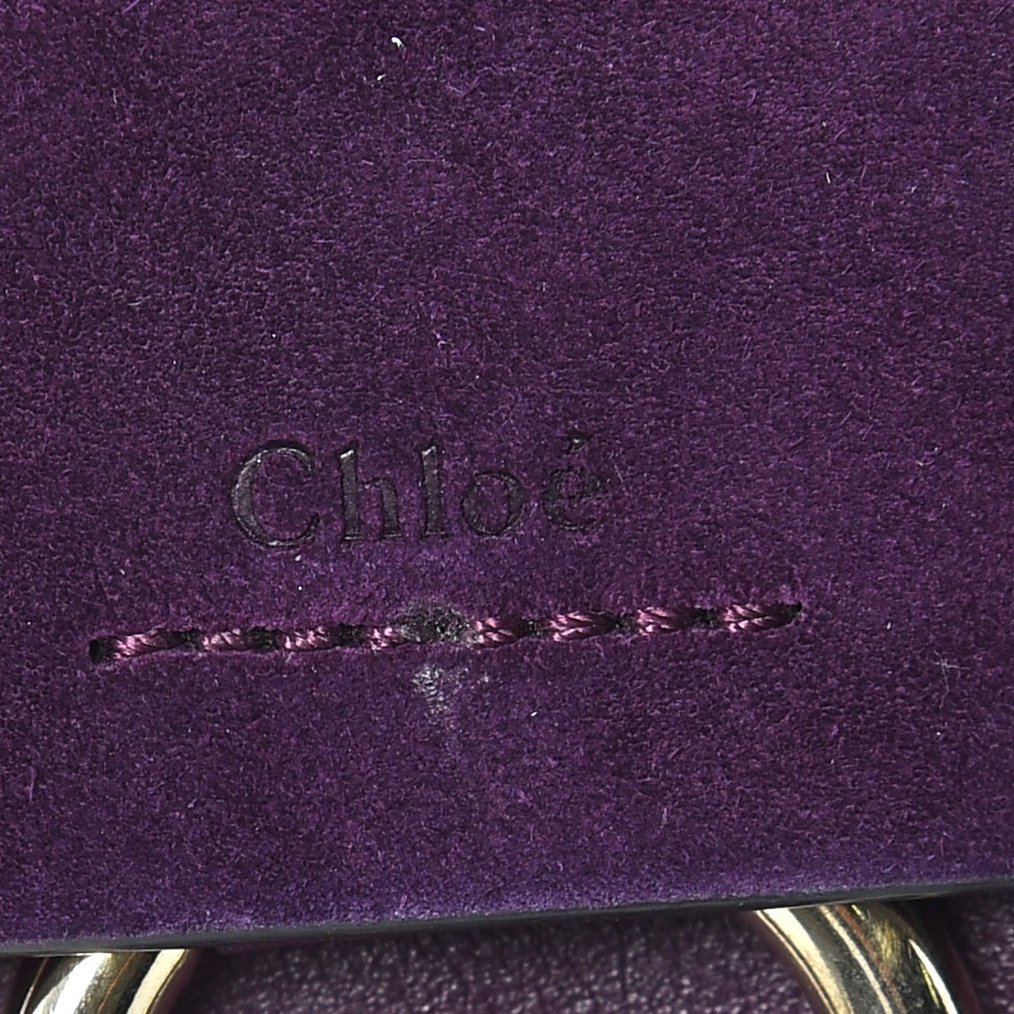 Suede Calfskin Mini Faye Shoulder Bag Intense Violine