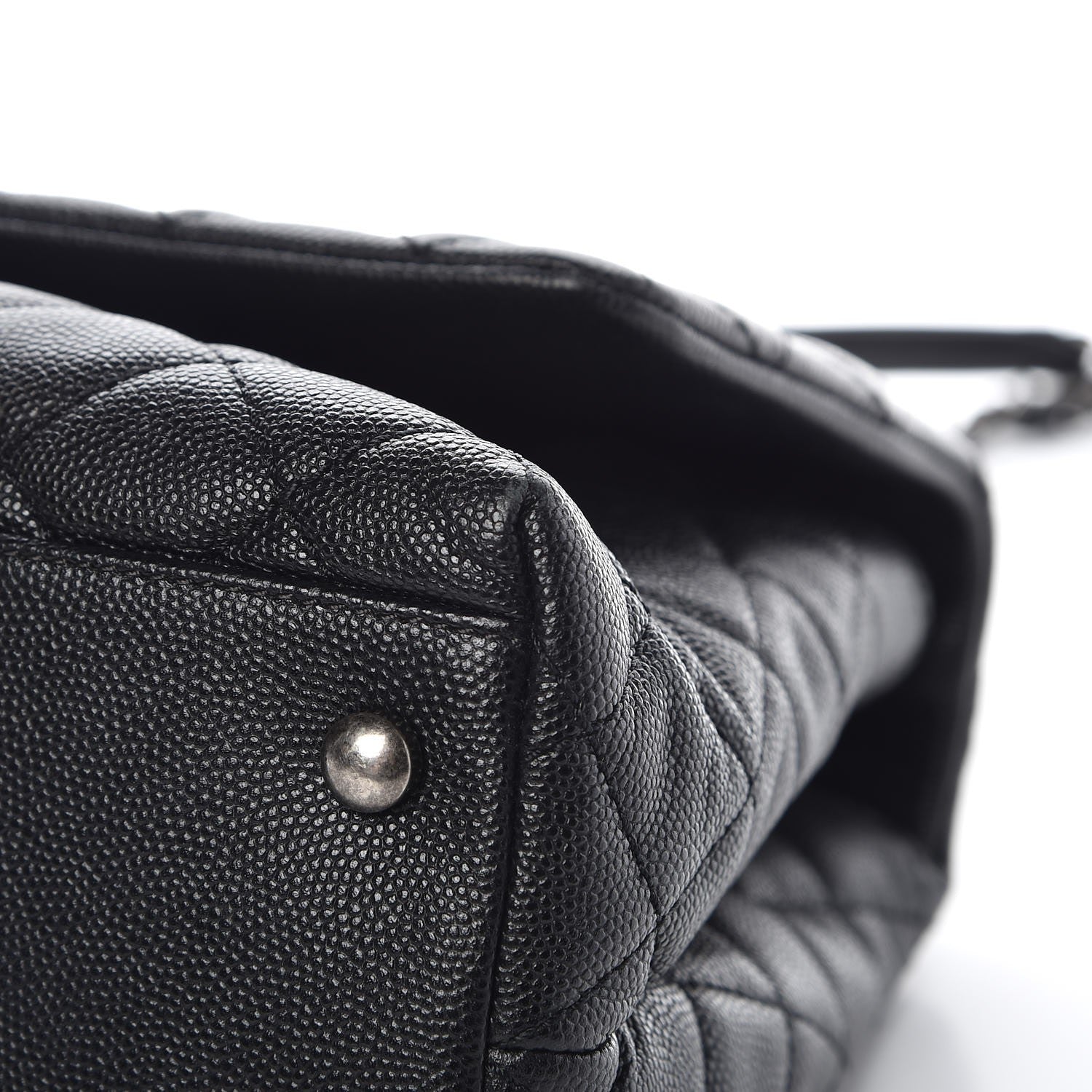 Chanel Caviar Lizard Quilted Small Coco Handle Flap Black 9 of 11