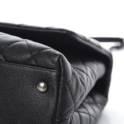 Chanel Caviar Lizard Quilted Small Coco Handle Flap Black 9 of 11