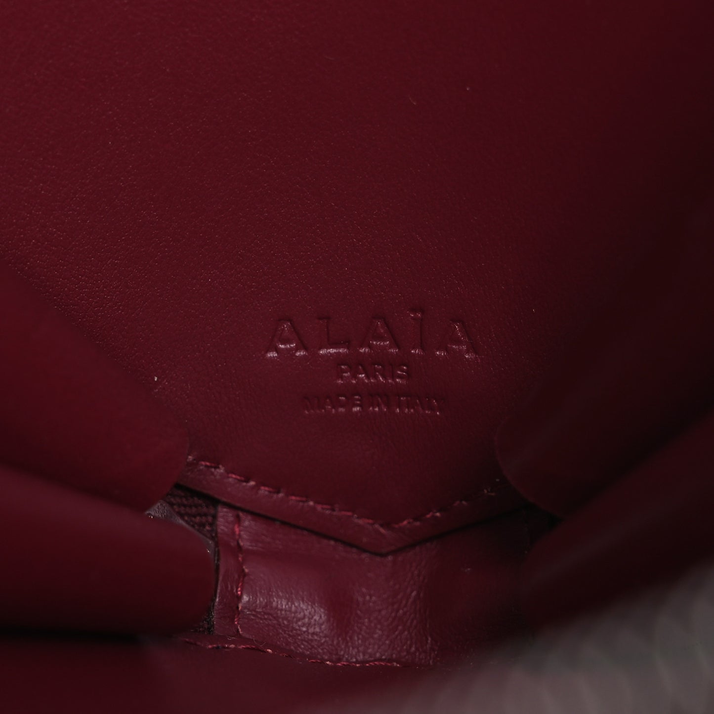 Patent Calfskin Le Coeur Bag Rouge Grenat