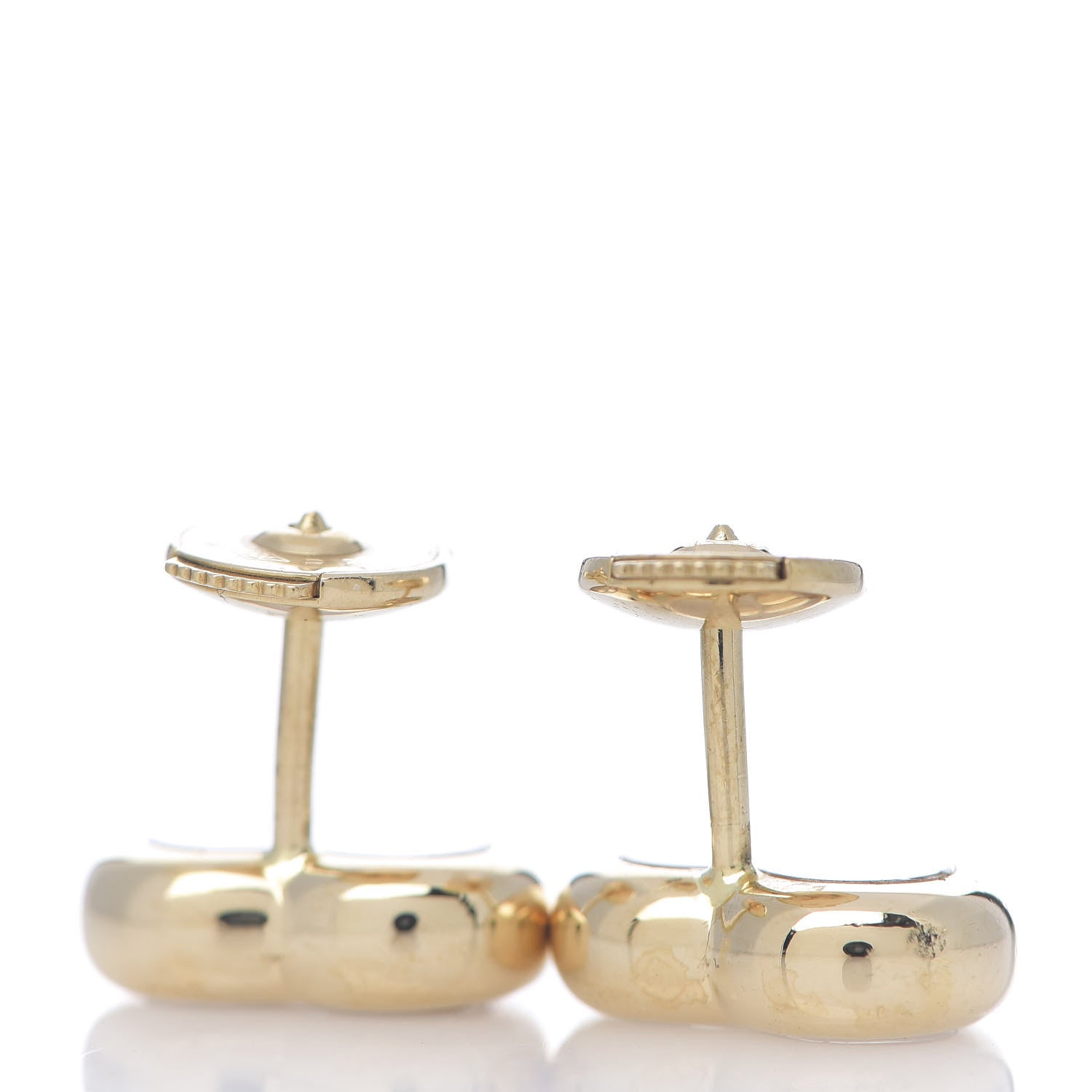 Chopard 18K Yellow Gold 3 Happy Diamonds Icons Heart Earrings 2 of 3
