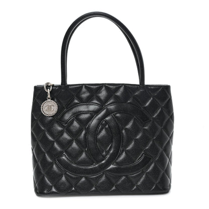 Chanel Caviar Quilted Medallion Tote Black 1 of 12