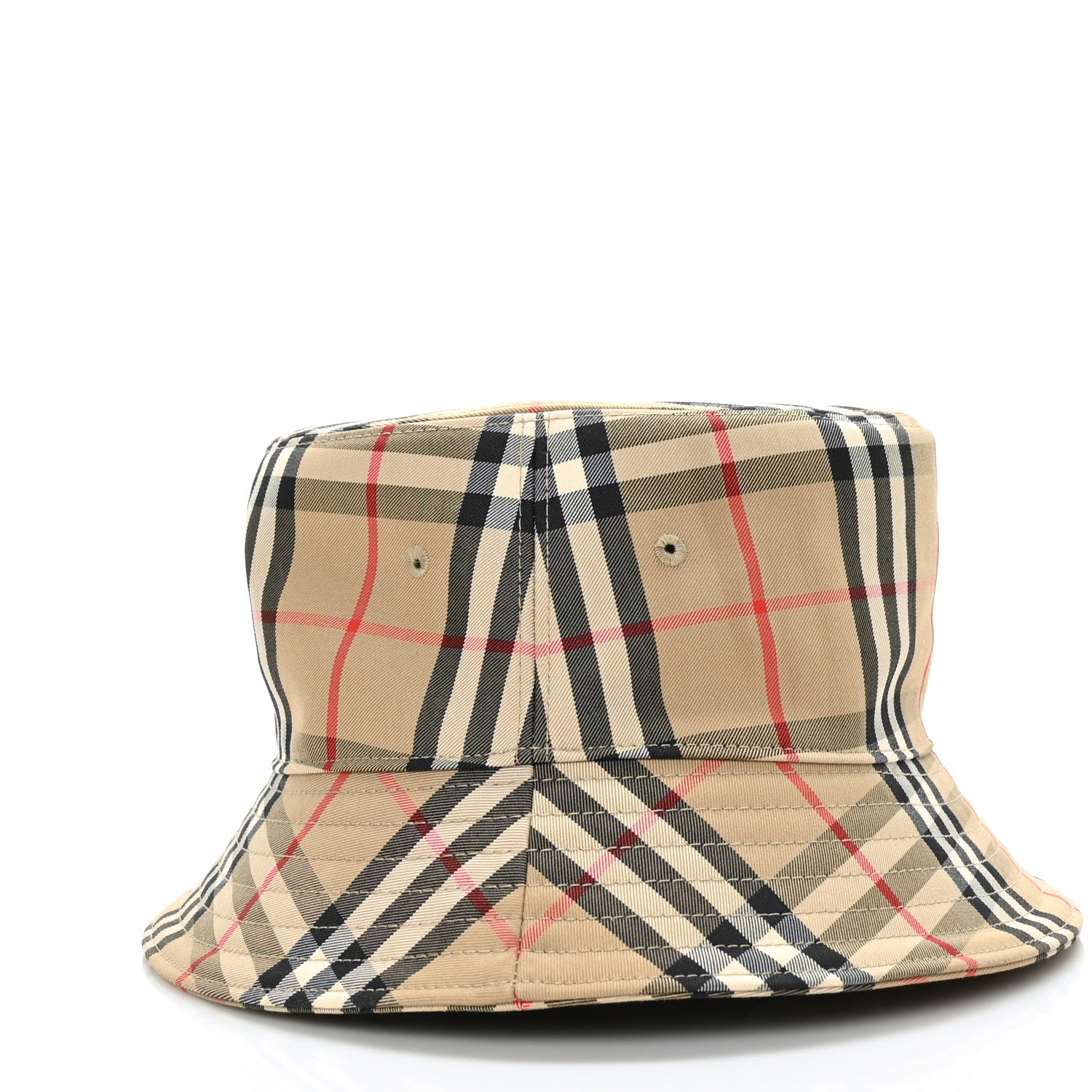 Burberry Technical Cotton Vintage Check Bucket Hat M Archive Beige 3 of 8