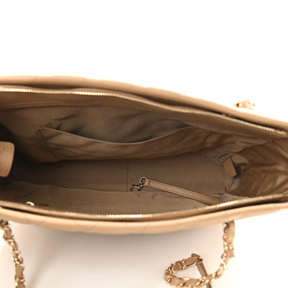 Chanel Caviar Quilted Rolled Up Tote Beige 5 of 11