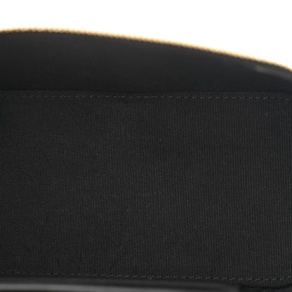 Chanel Lambskin Camellia Embossed Small Vanity Case With Chain Black 5 of 10