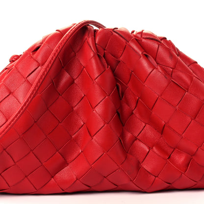 Bottega Veneta Nappa Intrecciato The Mini Pouch Bright Red 9 of 11