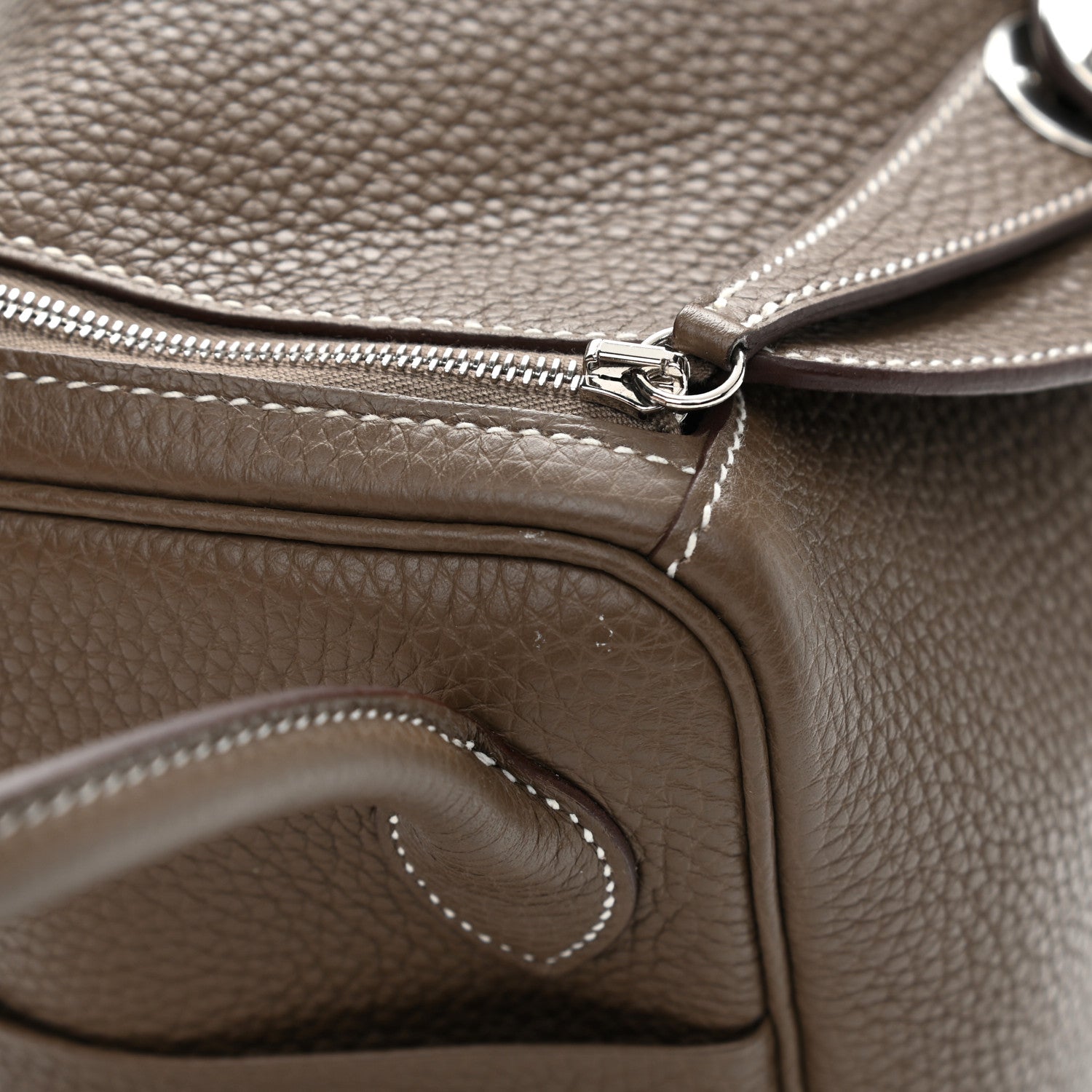 Hermes Taurillon Clemence Lindy 26 Etoupe 11 of 13